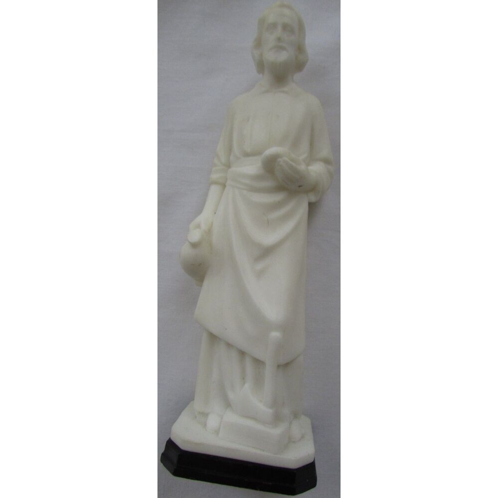 Jesus figurine white sacred heart monastery Hales corners plastic